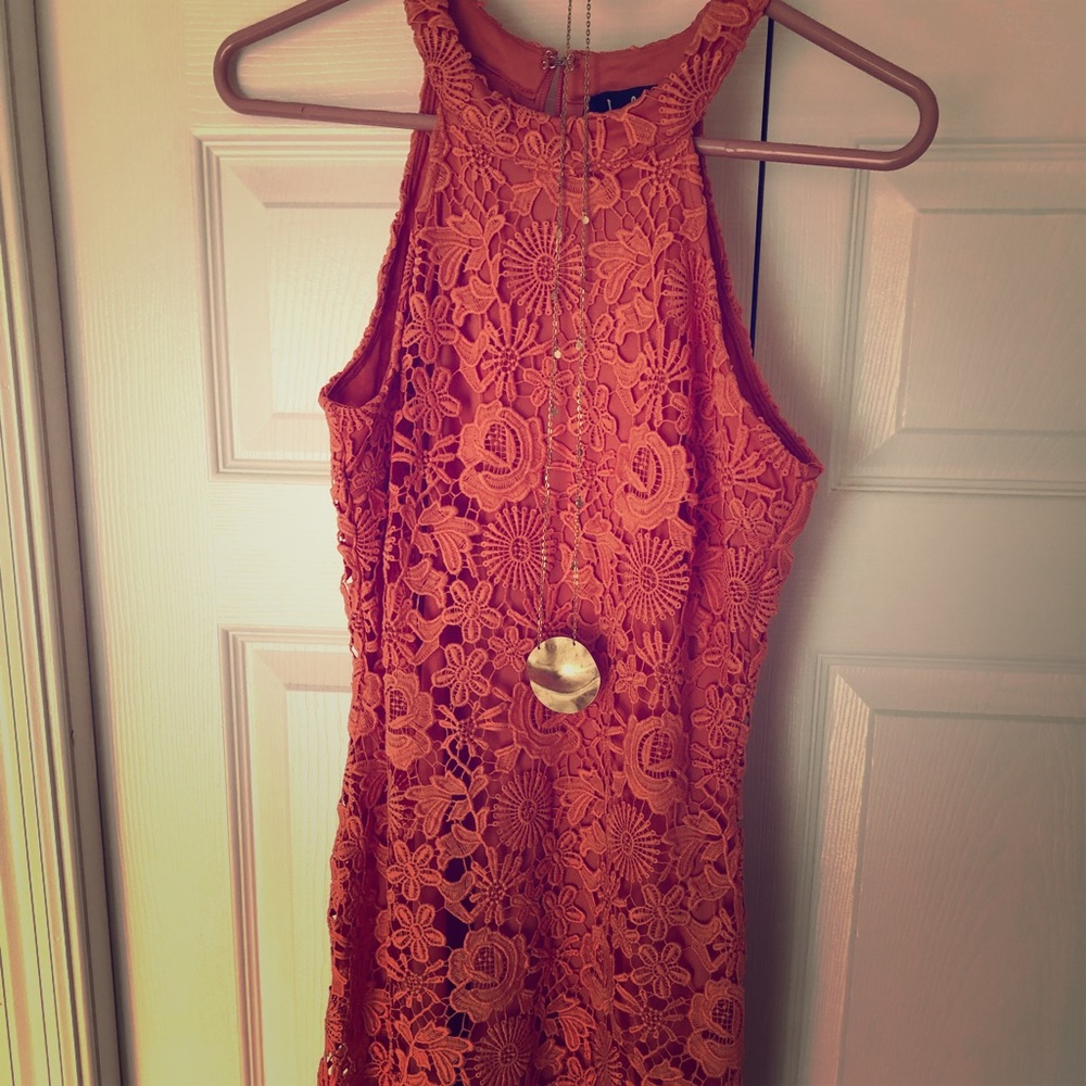 Lulus floral lace dress